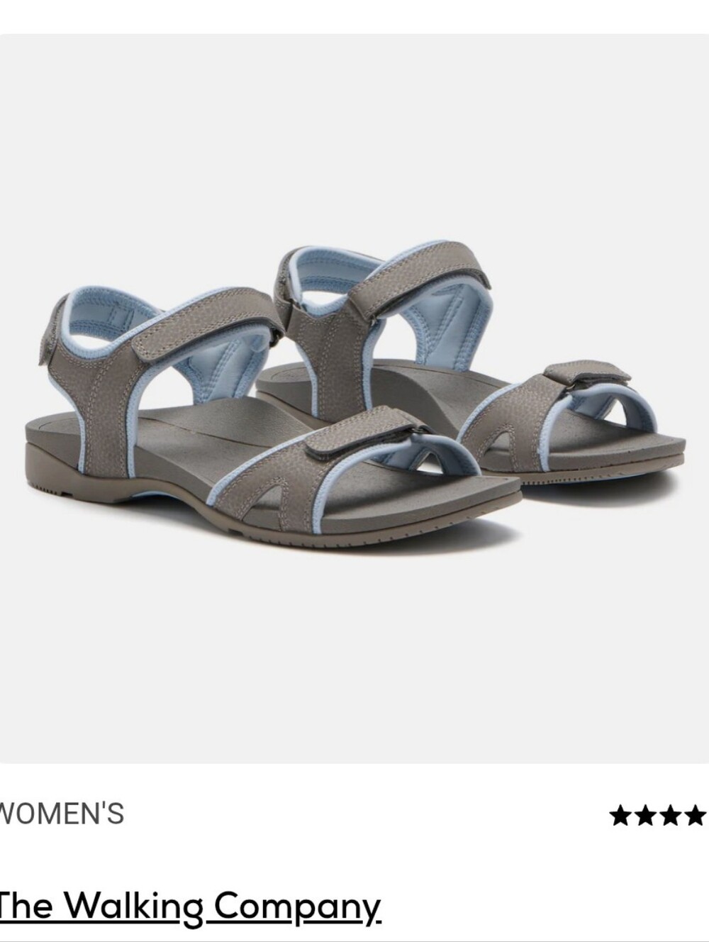 The Walking Company Balboa Sport Adjustable Sandal Beach Arch Support